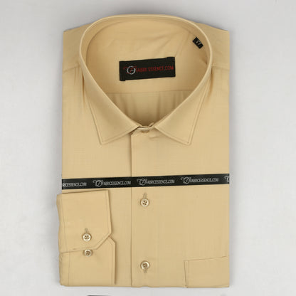 Men's || Fawn Color || Plain Formal Shirt - FE1199LC