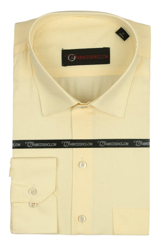 Men's Plain Formal Shirt - | Cream | FE1199CC |