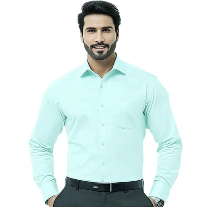 Men's Plain Formal Shirt - | Light Green | FE1199CC