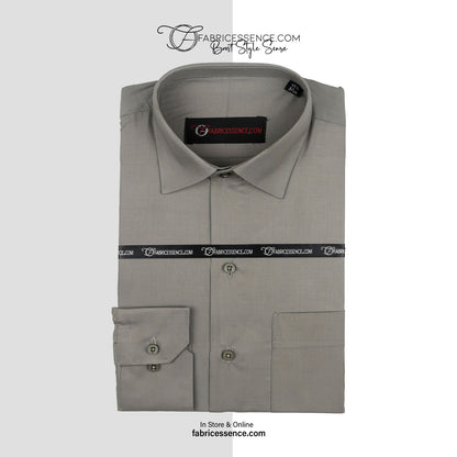 Plain Men's || Charcoal Color || Formal Shirt - FE1199CC