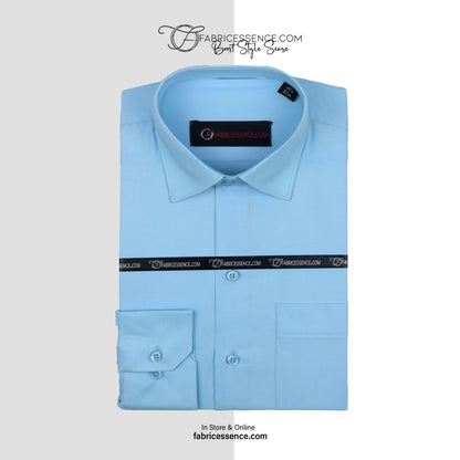 Plain Men's || Aqua || Formal Shirt - FE1199CC