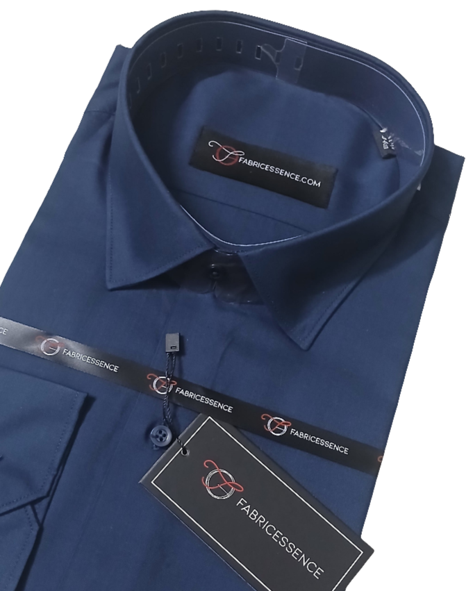 Men's || Plain Formal Shirt || Steel Blue - FESB003