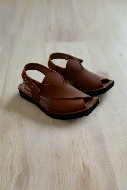 Peshawari Chappal Men - Mustard - PM01