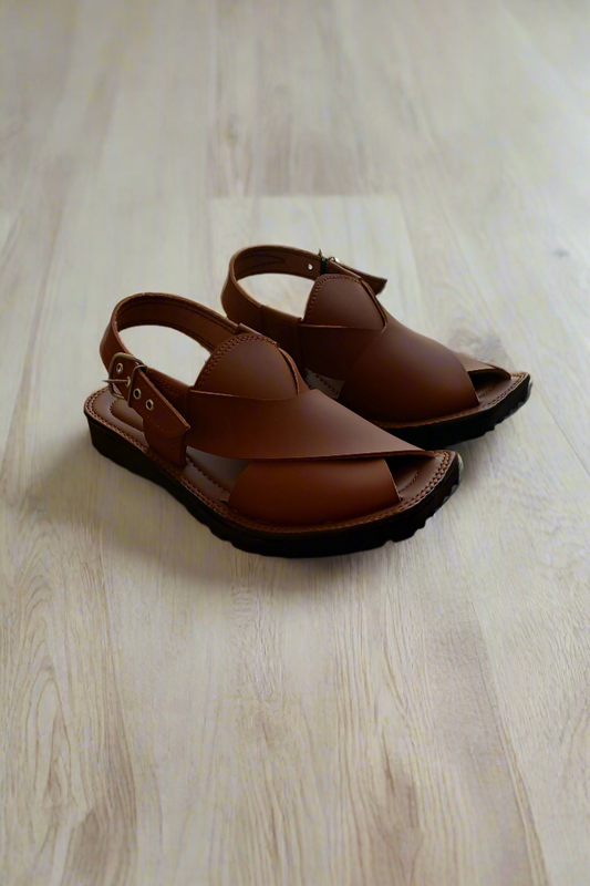 Peshawari Chappal Men - Mustard - PM01
