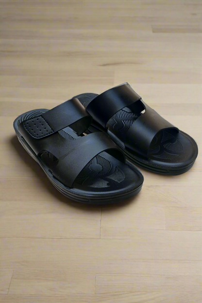 Slippers Men Elegant Black Comfort  –  EB 01