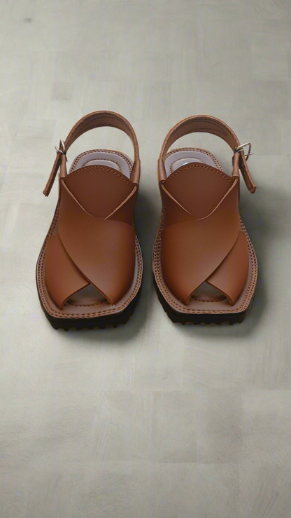 Peshawari Chappal Men - Mustard - PM01