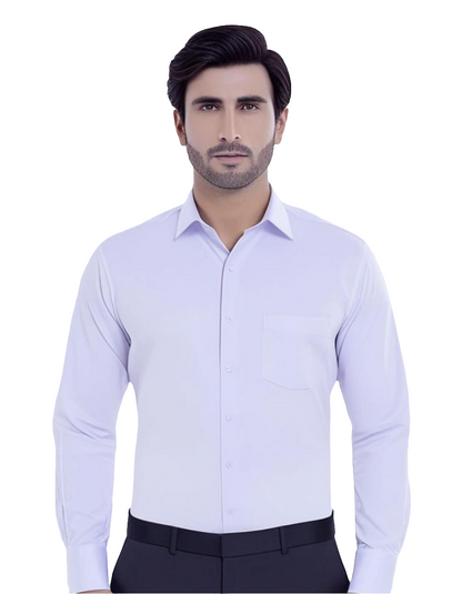 Men's Plain Formal Shirt - | Neel White | FE1199PW