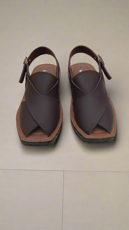 Peshawari Chappal Men - Brown - PM01