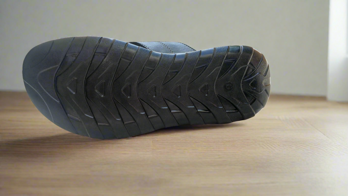 Men Slippers Two-Tone Comfort - Black - TT001