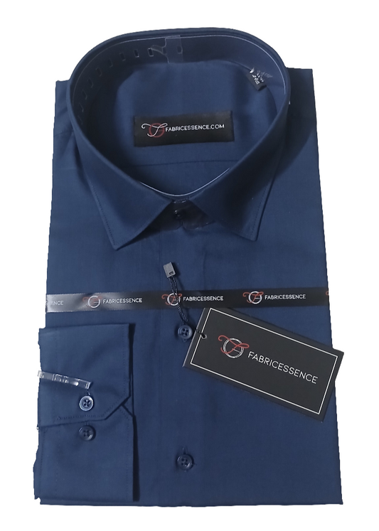 Men's || Plain Formal Shirt || Steel Blue - FESB003