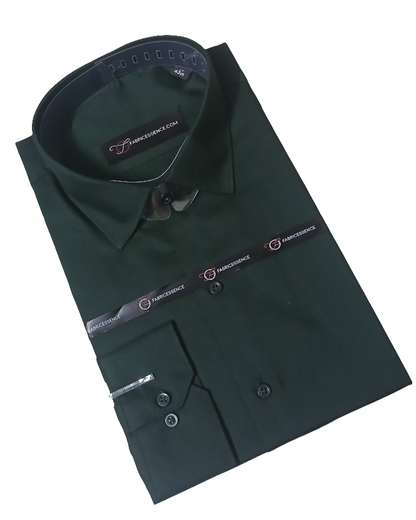 Men's Plain Formal Shirt - Deep Sea Green || - FE1199SG