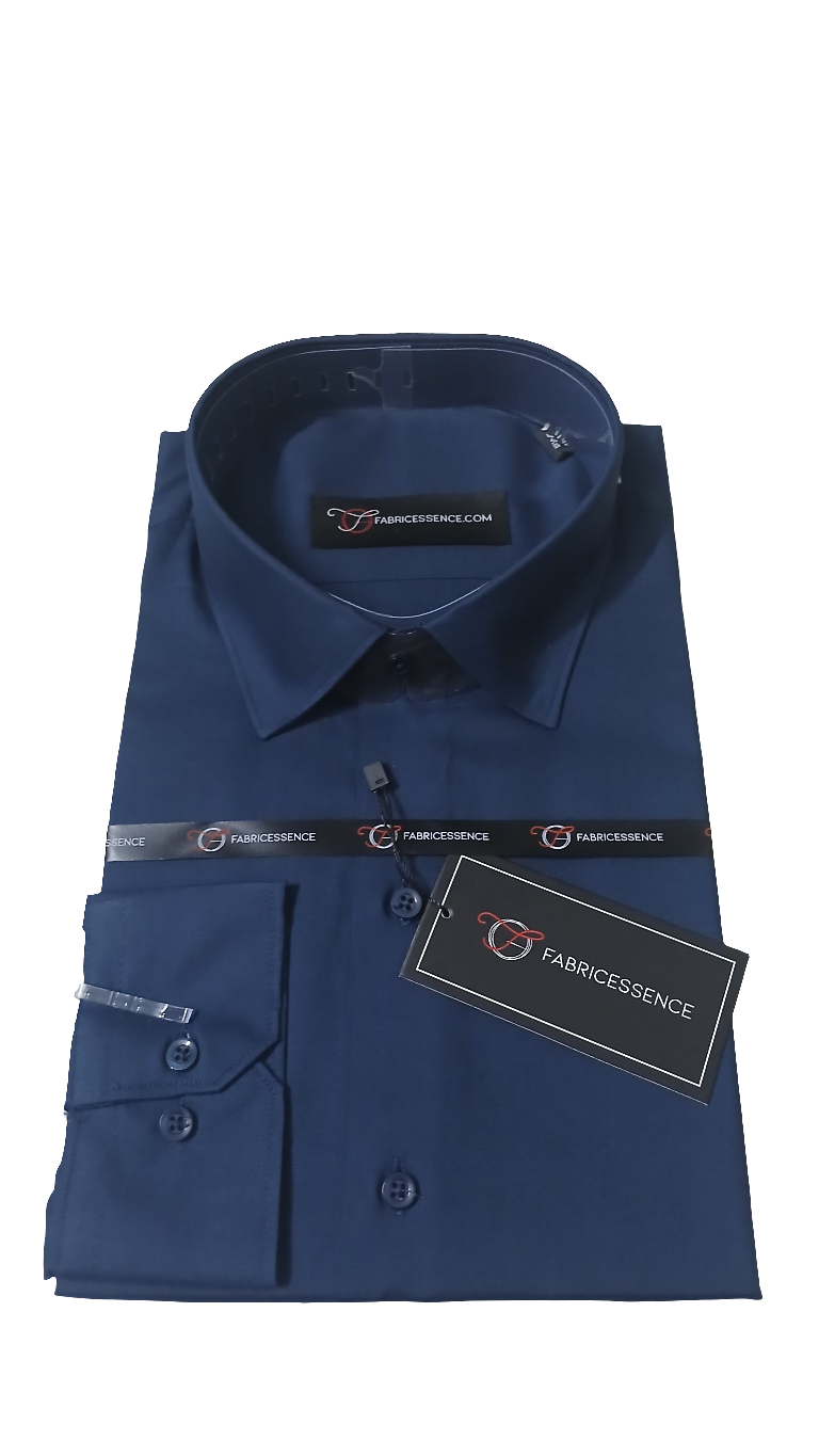 Men's || Plain Formal Shirt || Steel Blue - FESB003