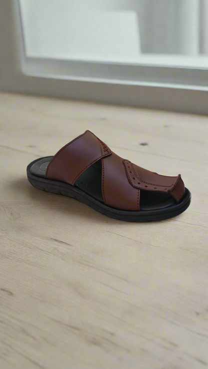 Unique Style Soft Sole  Slippers  - Brown - BC01