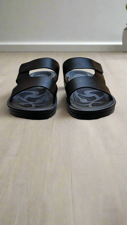 Slippers Men Elegant Black Comfort  –  EB 01