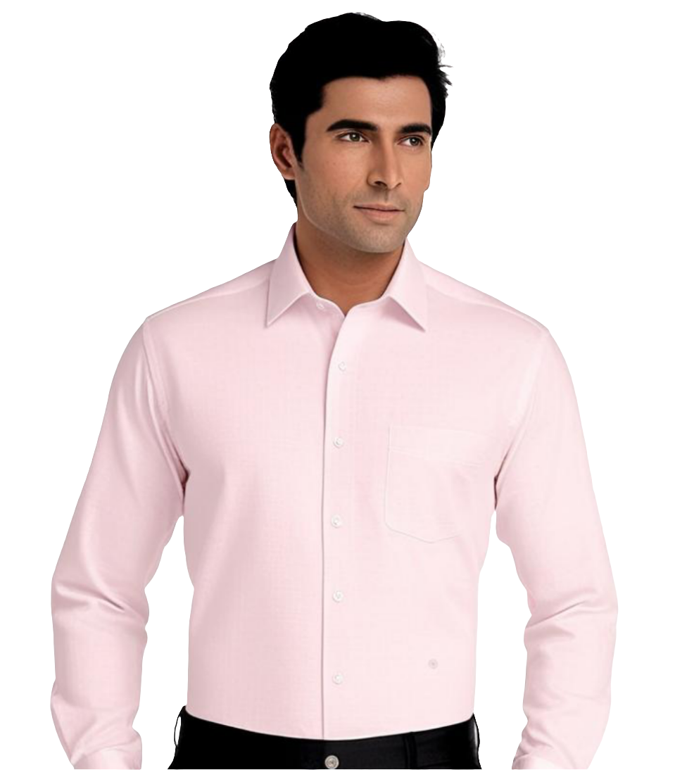 Men's Plain Formal Shirt - | Pink | FE1199BP