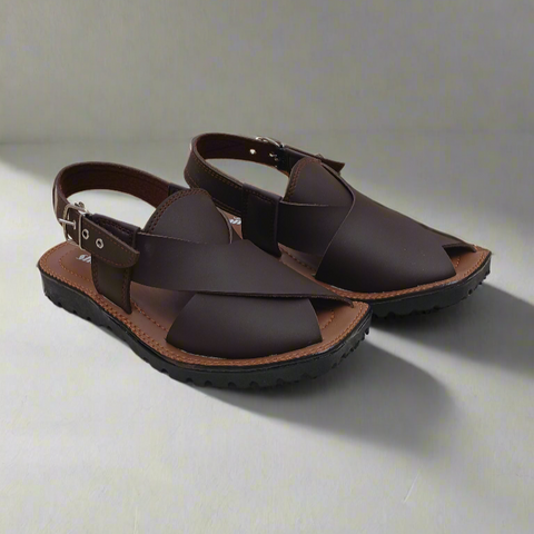Peshawari Chappal Men - Brown - PM01