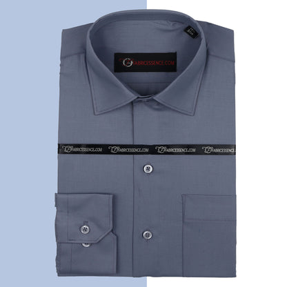 Plain Men's || Grey || Formal Shirt - FE1199CC