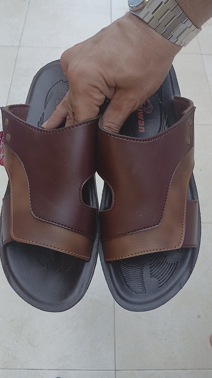 Men Stylish Slippers Comfort  - Brown - XT01