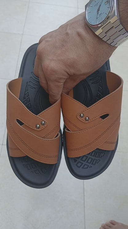 Men Trendy Slippers Comfort  - Mustard - XT05