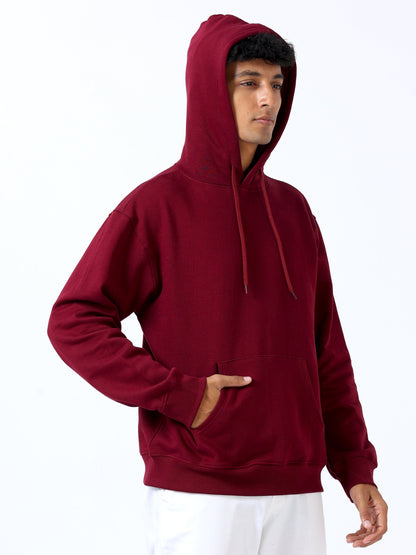 Maroon Stylish Hoodie For Men
