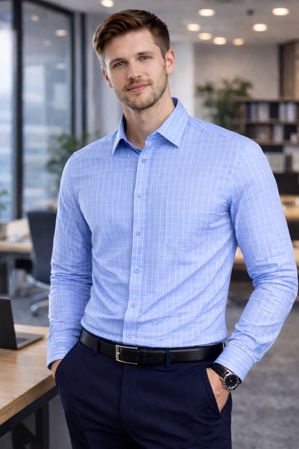 A Executive Check Formal Shirt – CH2026-2 Pakistan online