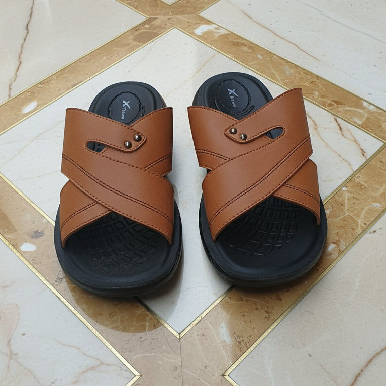 Men Trendy Slippers Comfort  - Mustard - XT05