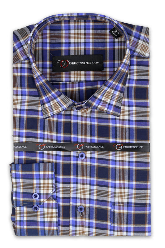 Admiral Executive Check Formal Shirt – Timeless Professional Wear - CH2025-L