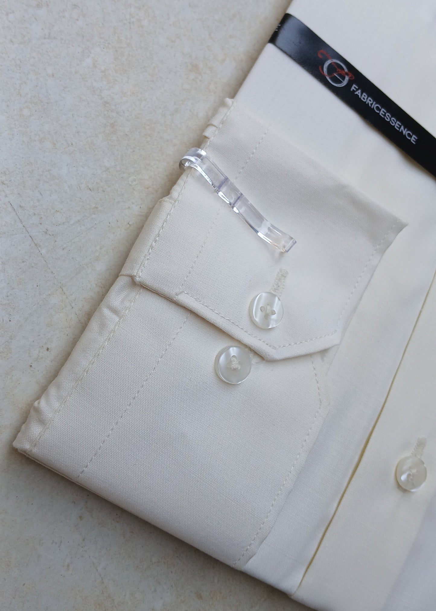 Men's Plain Formal Shirt - | Cream | FE1211 C