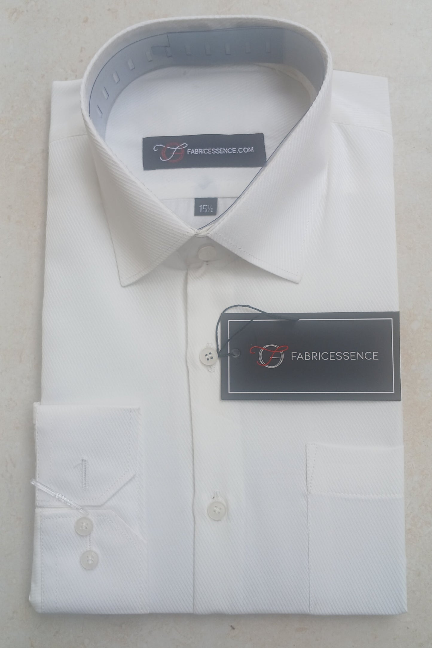 Cross Line Dobby Formal Shirt - Off White | CL1002 |