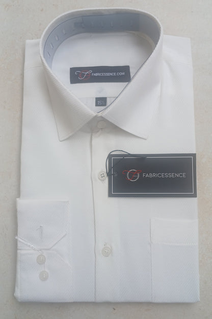 Cross Line Dobby Formal Shirt - Off White | CL1002 |