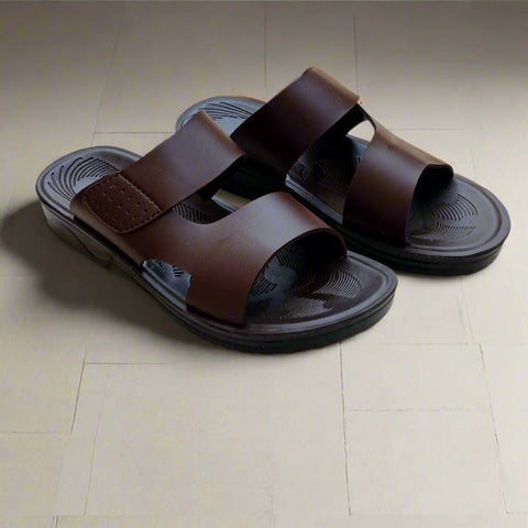 Slippers Men Elegant Comfort  - Brown –  EB 01