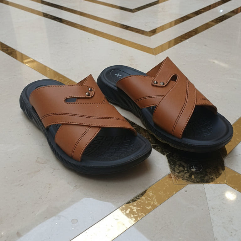 Men Trendy Slippers Comfort  - Mustard - XT05