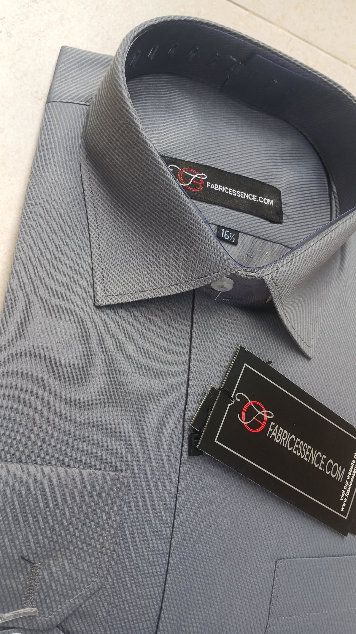 Cross Line Dobby Formal Shirt - Grey | CL1001 | Pakistan online