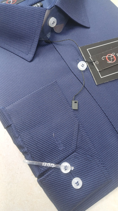 Cross Line Dobby Formal Shirt - Blue | CL1001 | Pakistan online