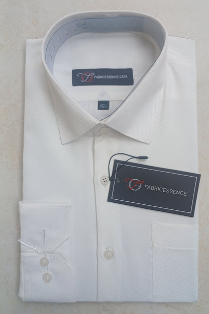Cross Line Dobby Formal Shirt - Off White | CL1002 |