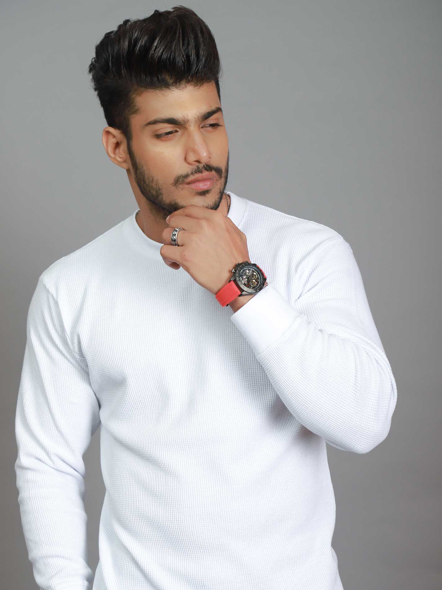 Thermal Shirt Full Sleeves | White