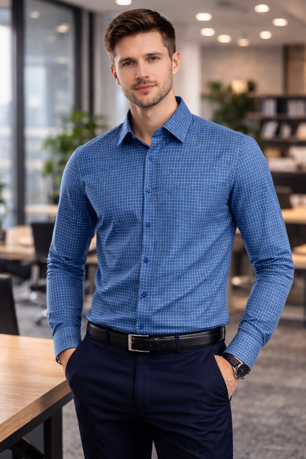 A Executive Check Formal Shirt – CH2026-1 Pakistan online