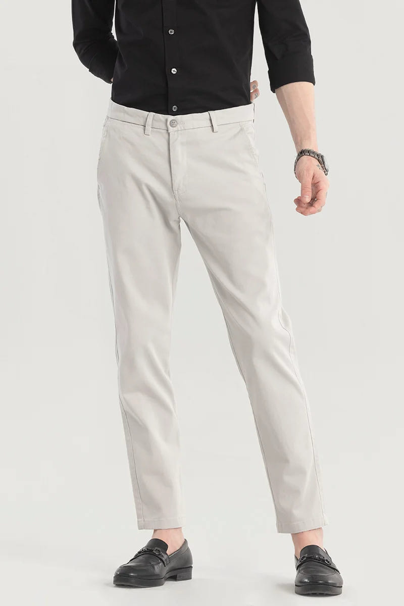 Regular Fit Comfort Chino Cotton Pants - | Light Beige | FE0345 Pakistan online