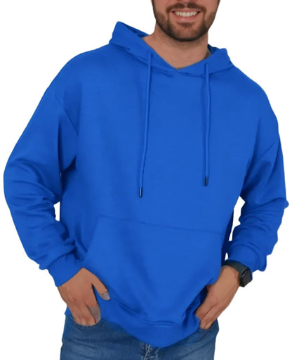Royal Blue Stylish Hoodie For Men