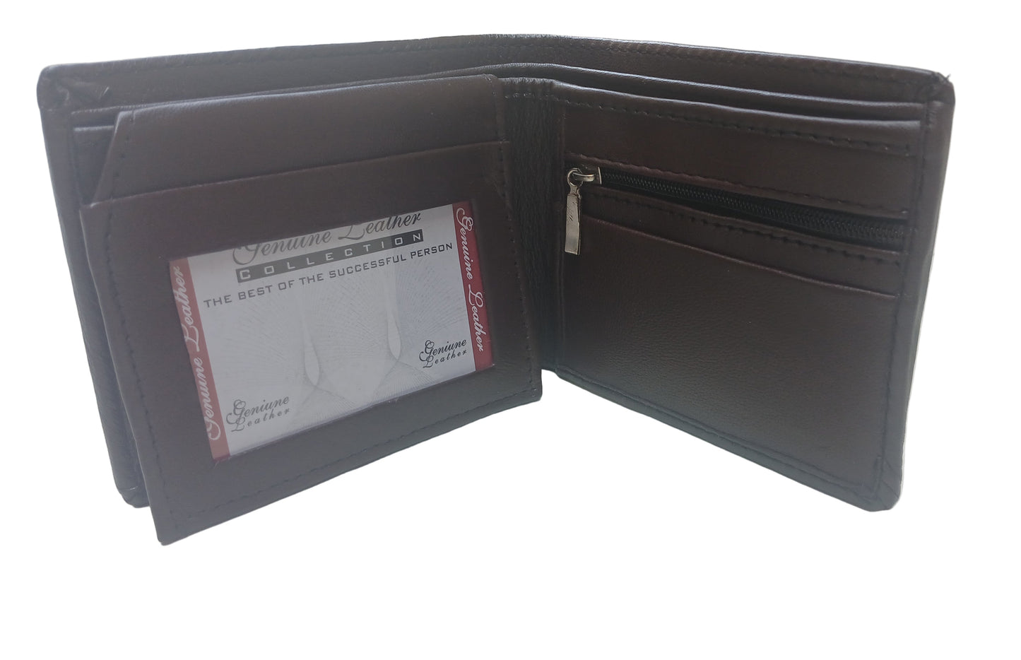 Men Classic Leather Wallet - Brown