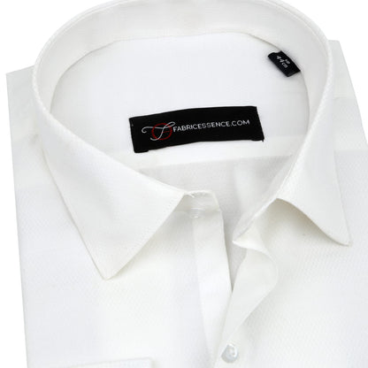 Diamond Design Dobby Formal Shirt - Off White | DFE2409 |