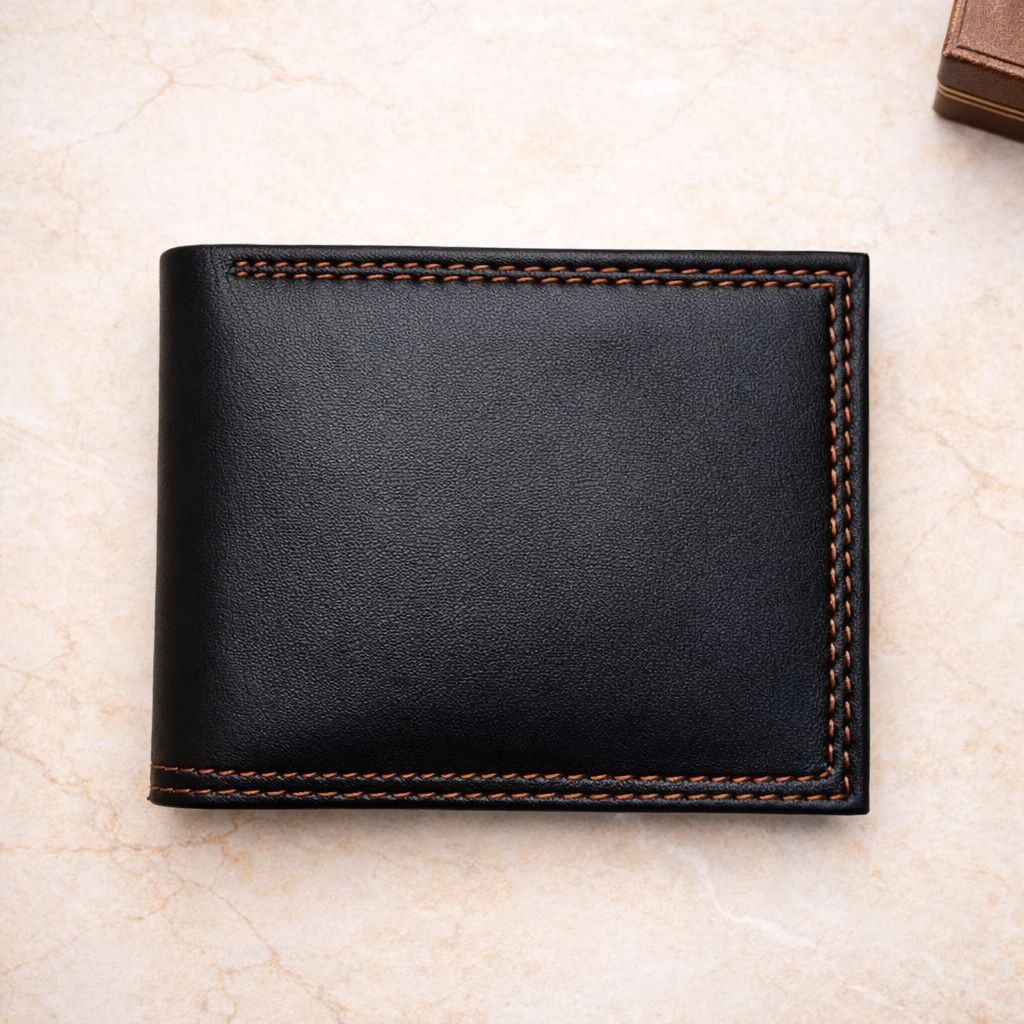 Wallet Fancy Genuine Leather Men - Black Pakistan online