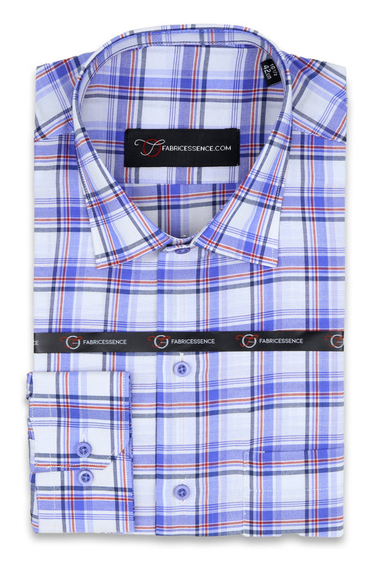 Admiral Executive Check Formal Shirt – Timeless Professional Wear - CH2025-P