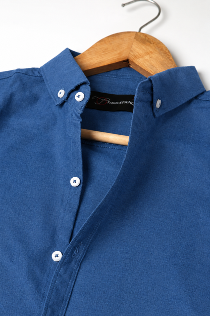 Slim Fit - Chambray Trendy Casual Shirt || Blue Jeans Color| Pakistan online