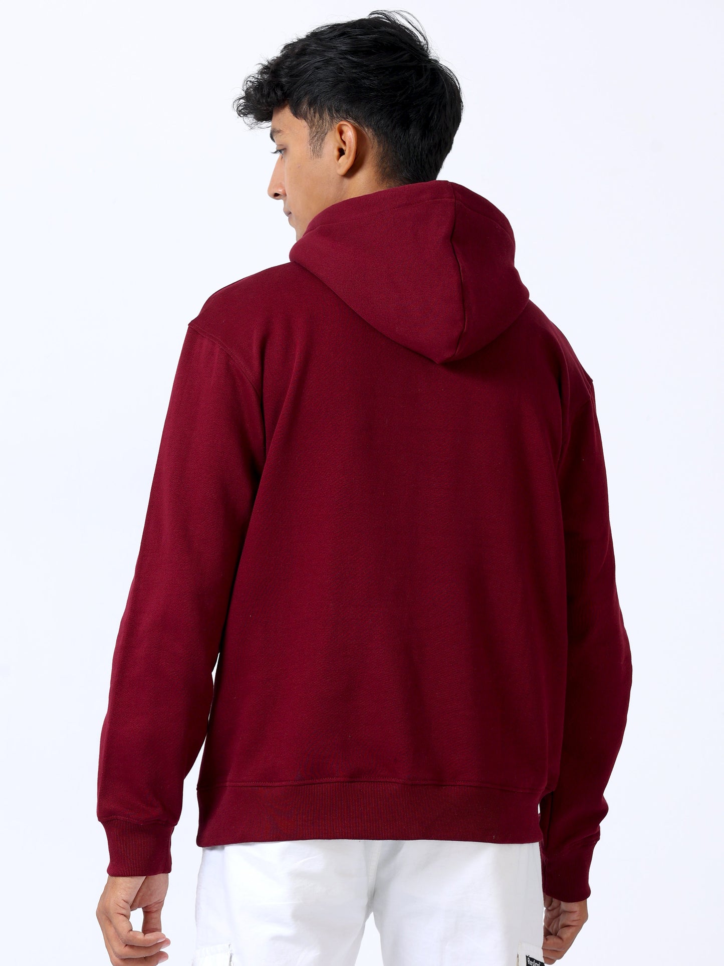 Maroon Stylish Hoodie For Men