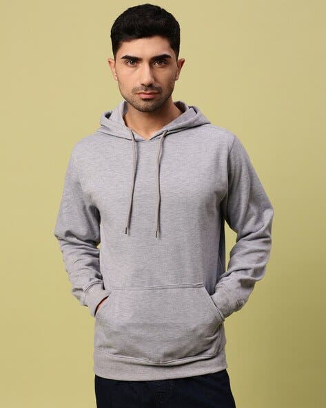 Grey Stylish Hoodie For Men