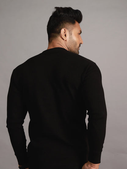 Thermal Shirt Full Sleeves | Black