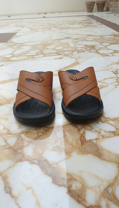 Men Trendy Slippers Comfort  - Mustard - XT05