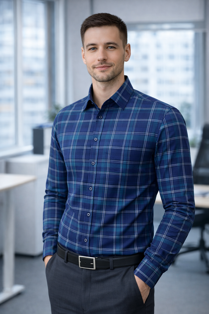 A Executive Check Formal Shirt – CH2026-6 Pakistan online