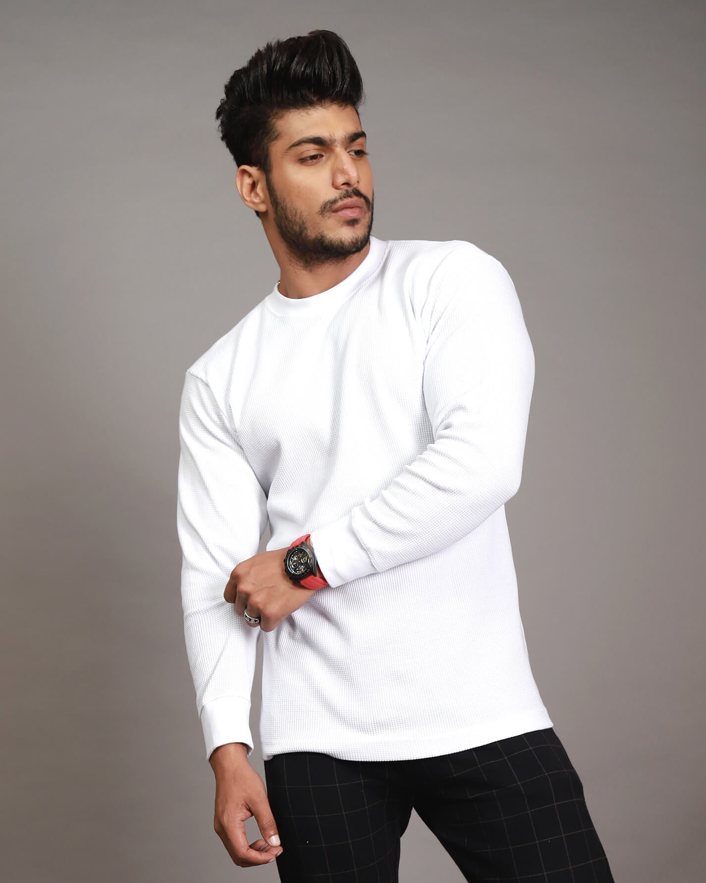 Thermal Shirt Full Sleeves | White